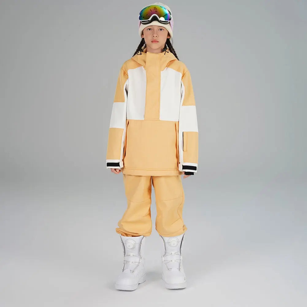 Girl's Color Blocked Warm Snow Suit