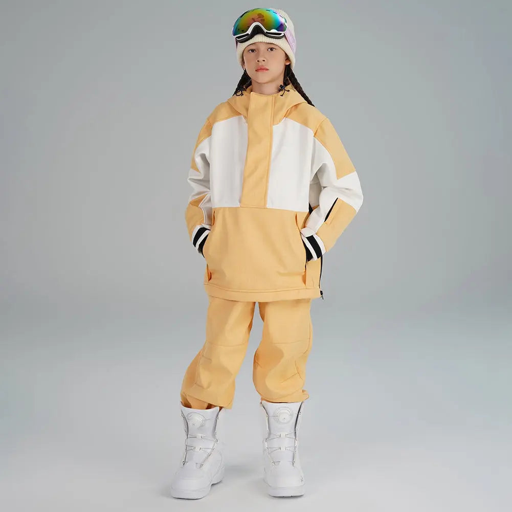 Girl's Color Blocked Warm Snow Suit