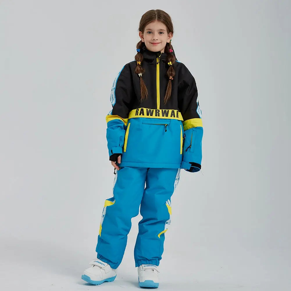 Girl's Pullover Insulated Snow Anorak Jacket