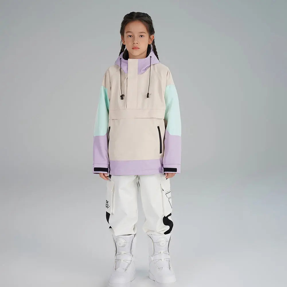 Girls Color Blocked Snowsuits