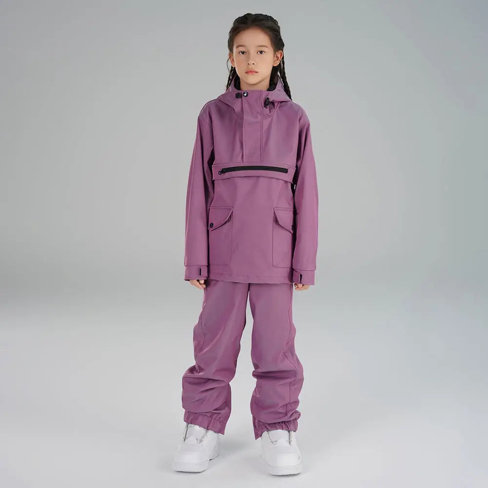 Girls Insulated Cargo Snow Suits
