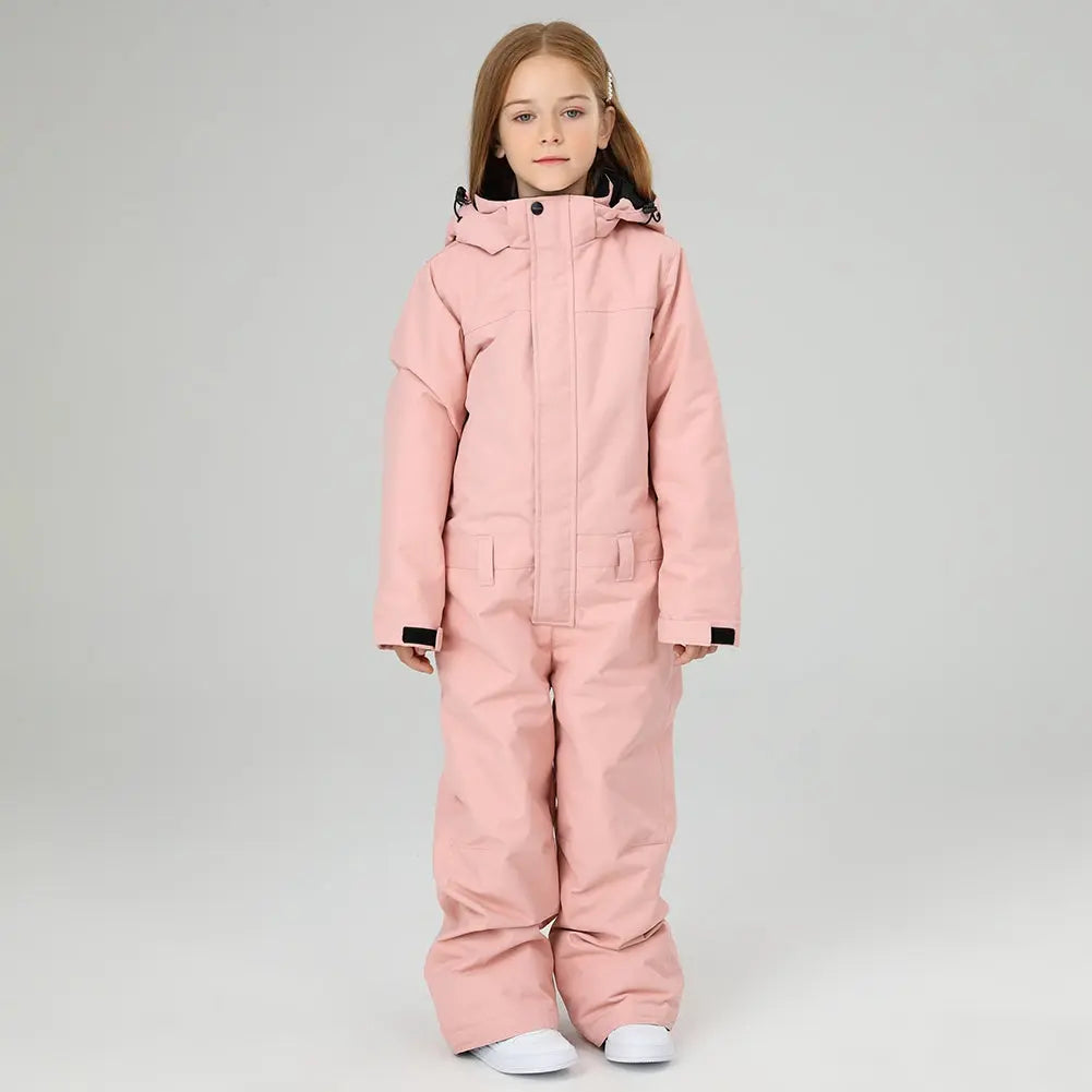 Girls One Piece Snowsuits Waterproof