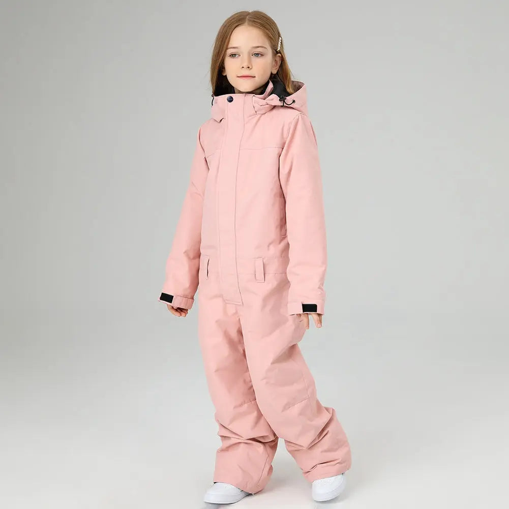 Girls One Piece Snowsuits Waterproof