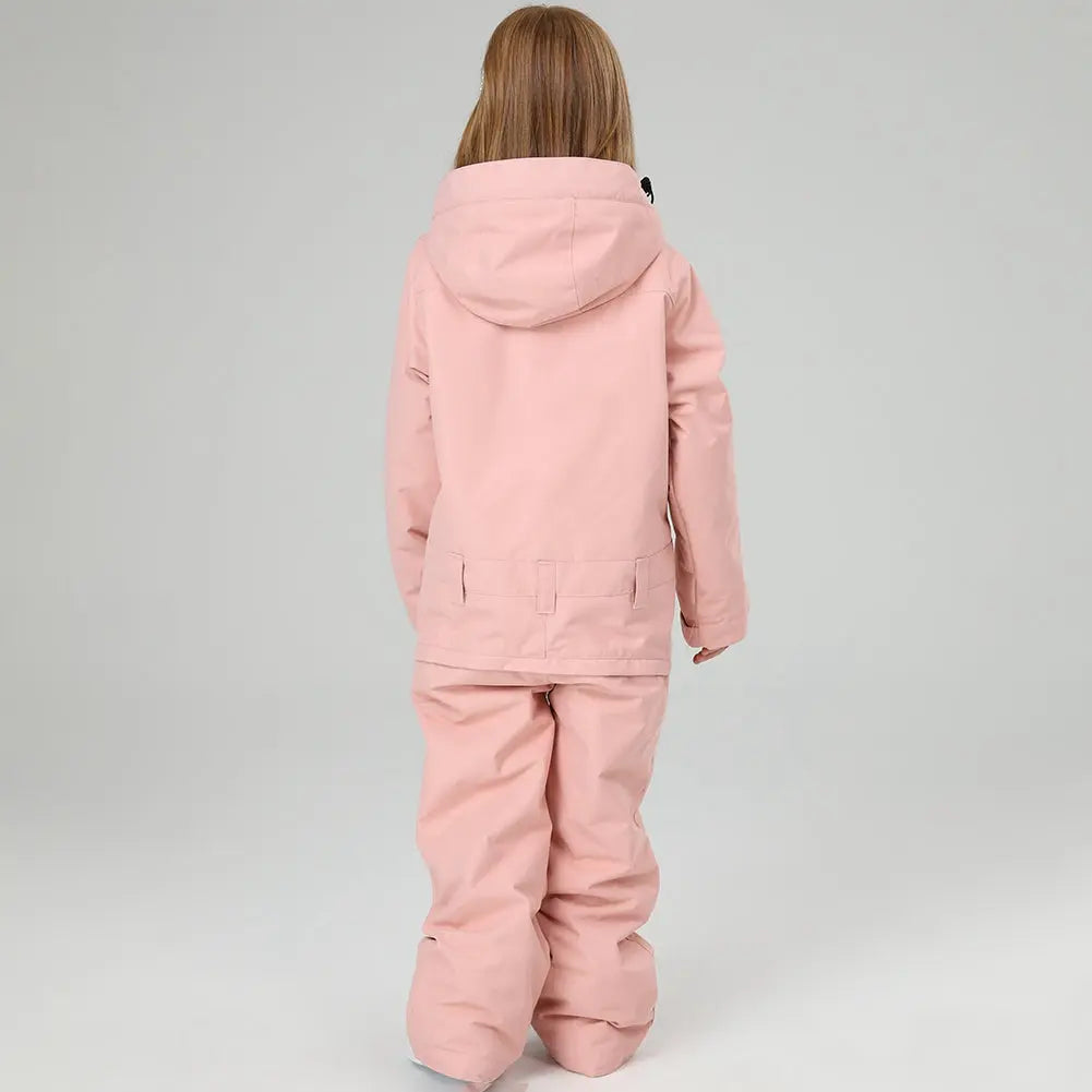 Girls One Piece Snowsuits Waterproof