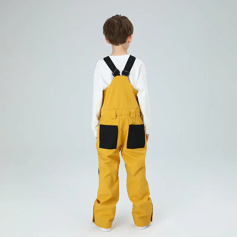 HOTIAN Boys Colorblock Ski Overall Bib Pants HOTIAN