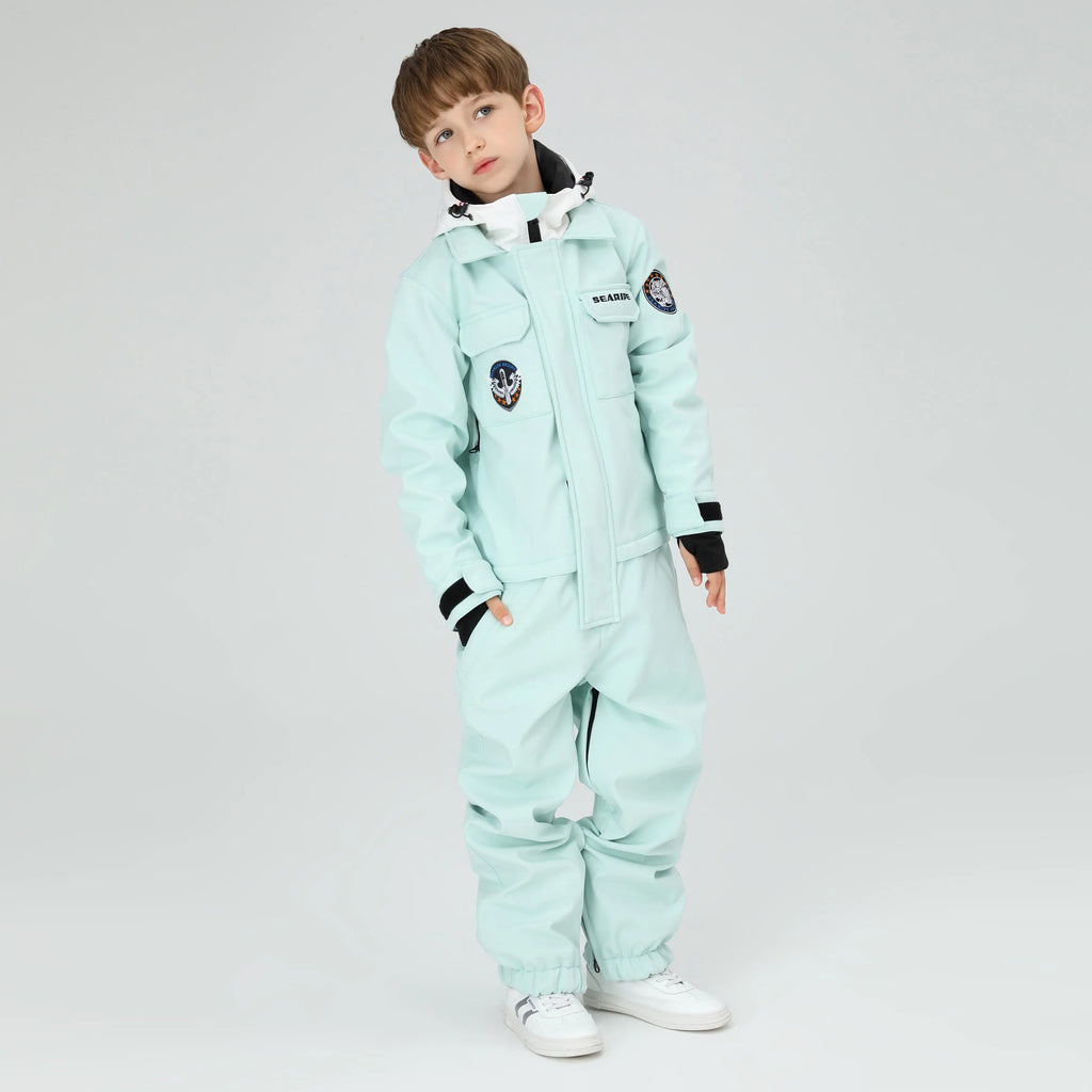 HOTIAN Boys Hooded Cargo One Piece Snow Suits HOTIAN