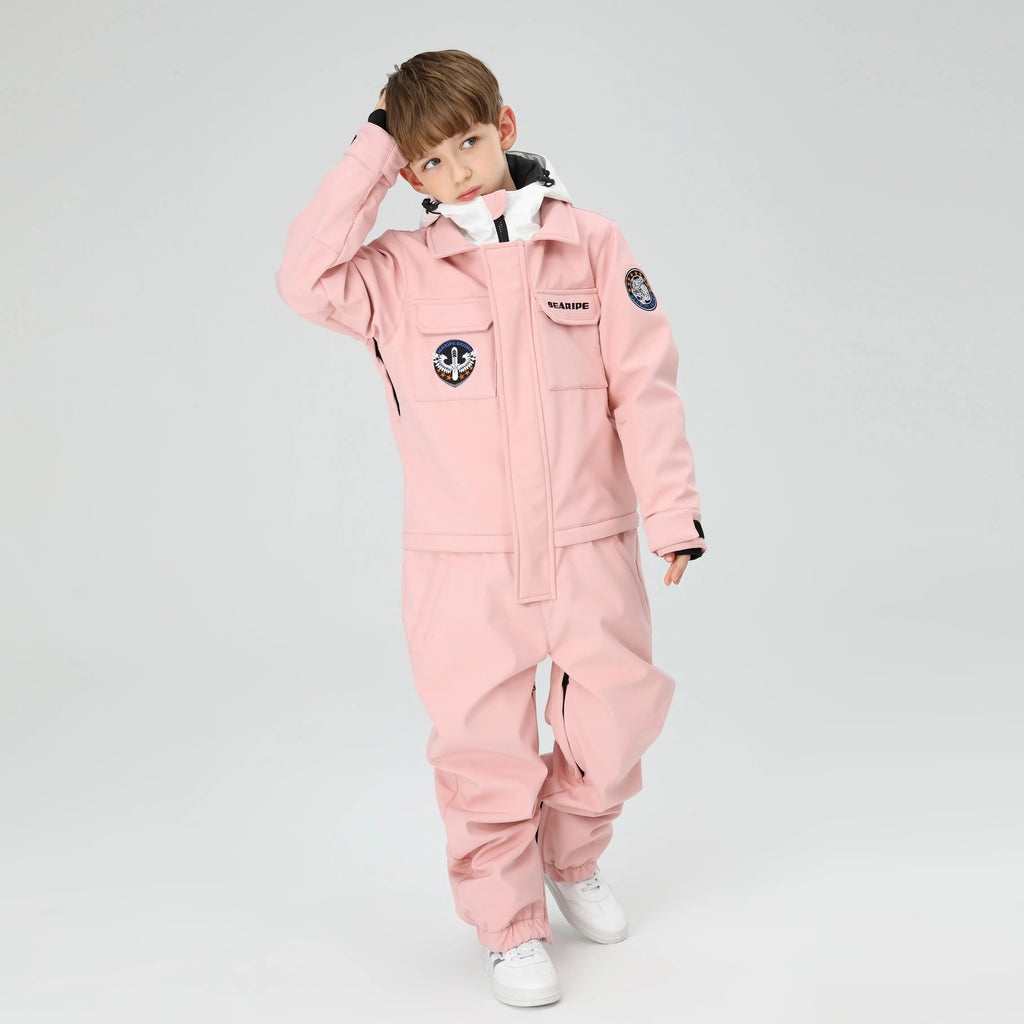 HOTIAN Boys Hooded Cargo One Piece Snow Suits HOTIAN