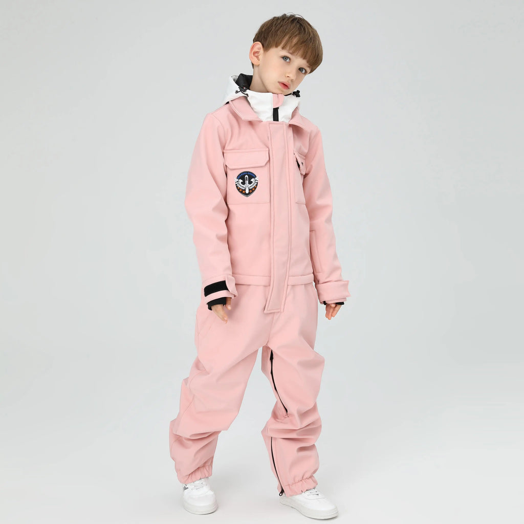 HOTIAN Boys Hooded Cargo One Piece Snow Suits HOTIAN