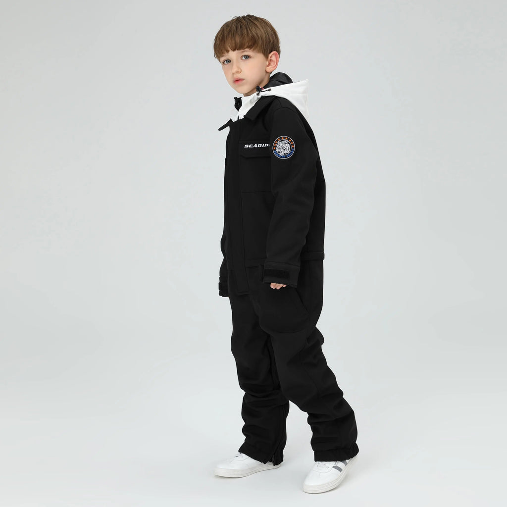 HOTIAN Boys Hooded Cargo One Piece Snow Suits HOTIAN