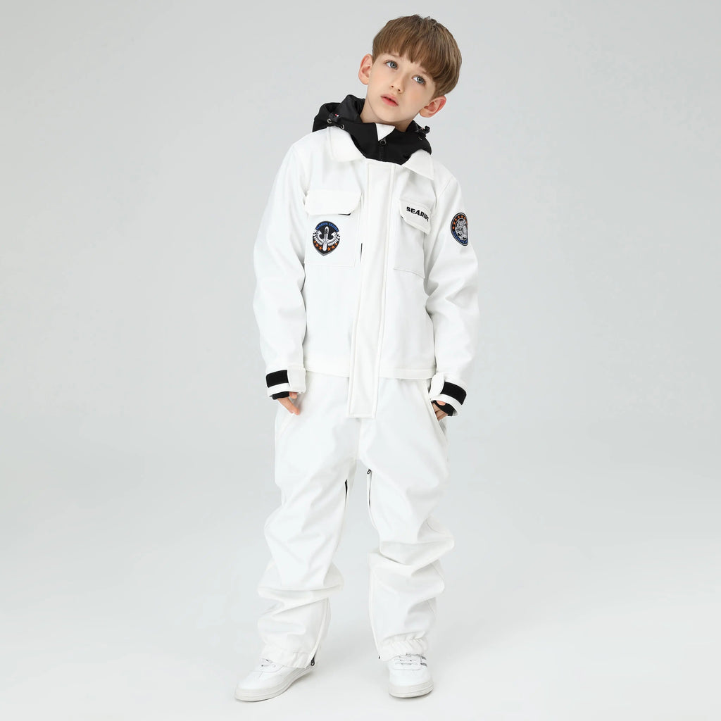 HOTIAN Boys Hooded Cargo One Piece Snow Suits HOTIAN