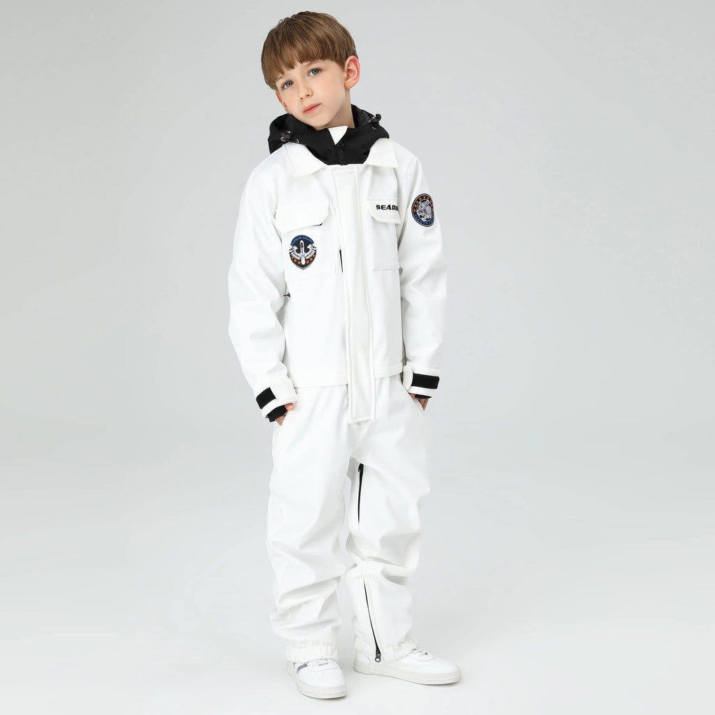 HOTIAN Boys Hooded Cargo One Piece Snow Suits HOTIAN