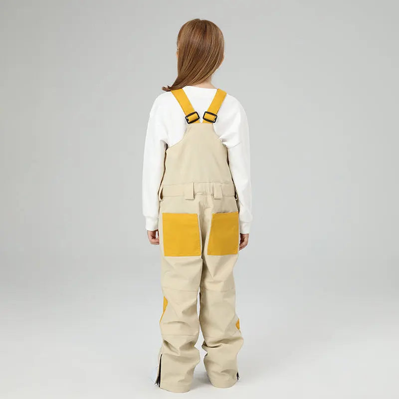 HOTIAN Girls Colorblock Ski Overall Bib Pants HOTIAN