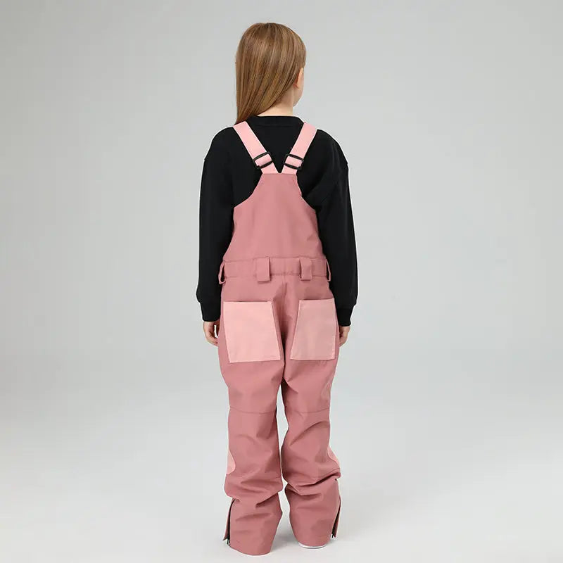 HOTIAN Girls Colorblock Ski Overall Bib Pants HOTIAN