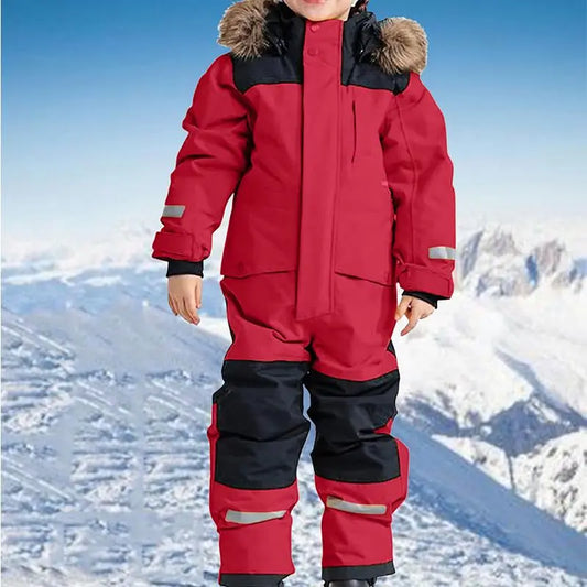 Children's Winter Ski Suit Thermal One-piece Ski Overalls（复制） 