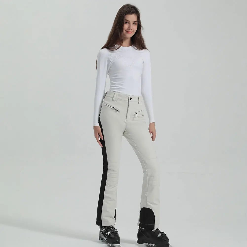High Waist Slim Snow Pants