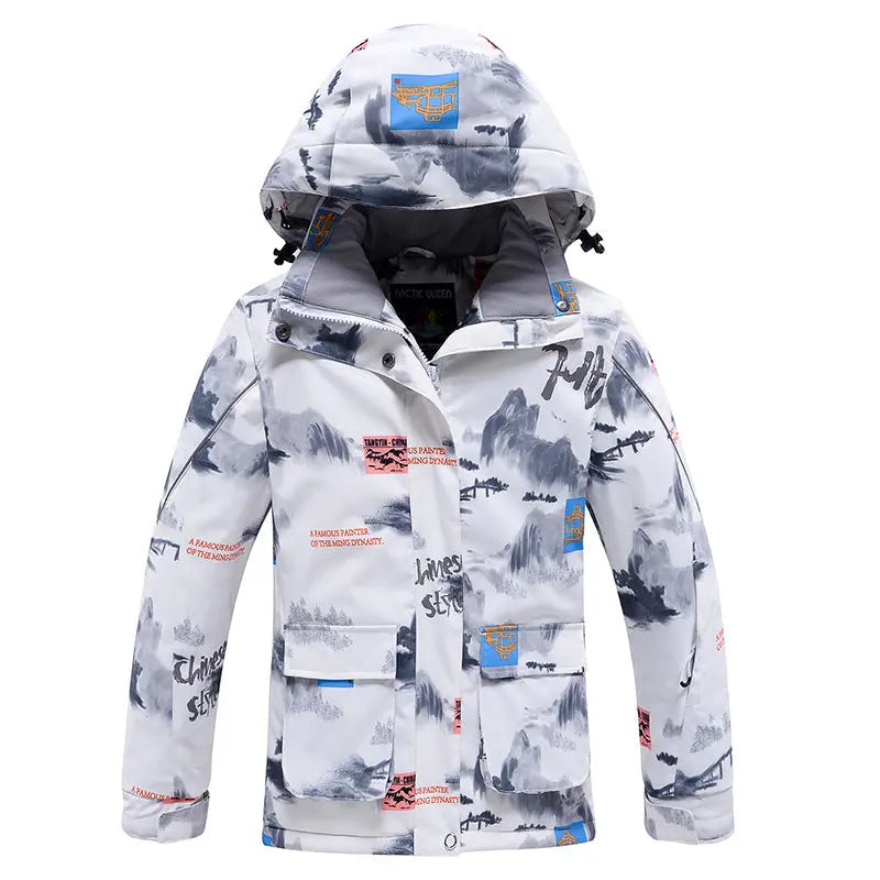 Hotian Boy Hooded Insulated Snow Skiing Jacket HOTIAN