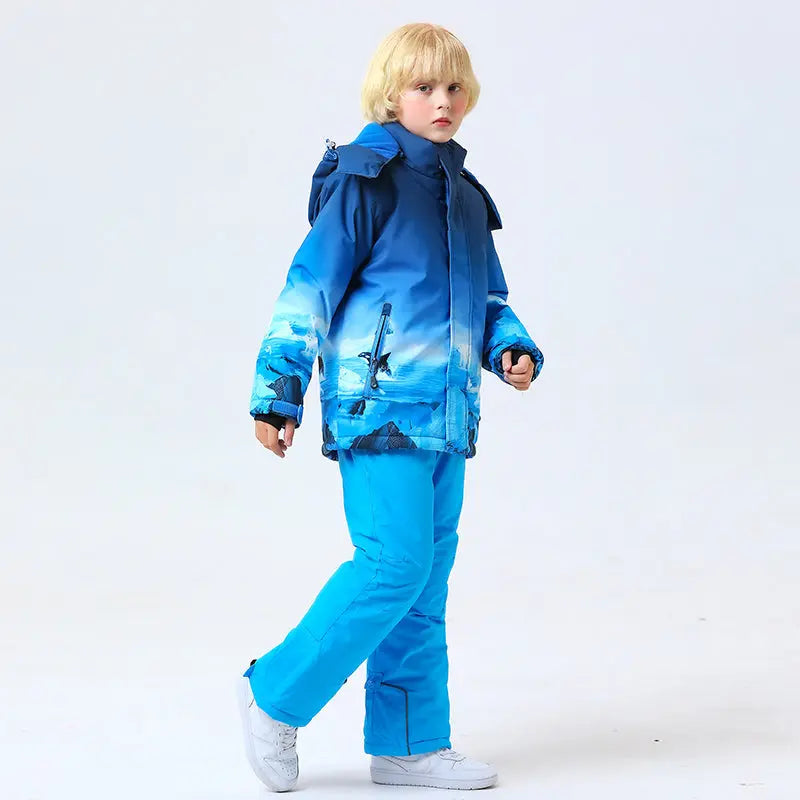 Hotian Boy Ski Shell Jackets Softshell Windproof HOTIAN