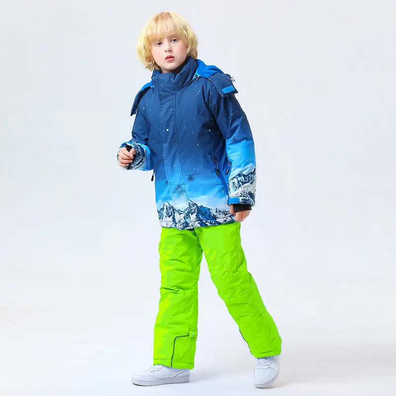 Hotian Boy Ski Shell Set Softshell Windproof HOTIAN