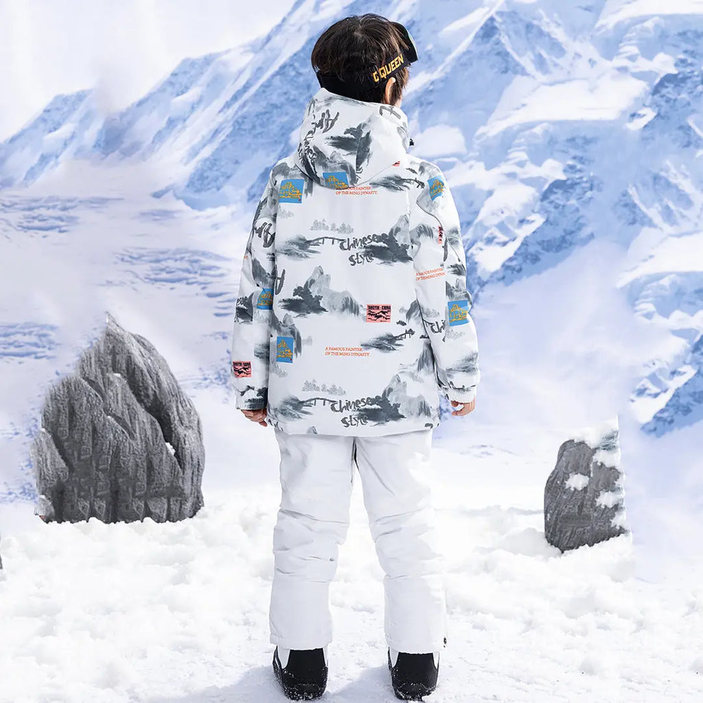 Hotian Boy Ski Snowboarding Suits Waterproof HOTIAN