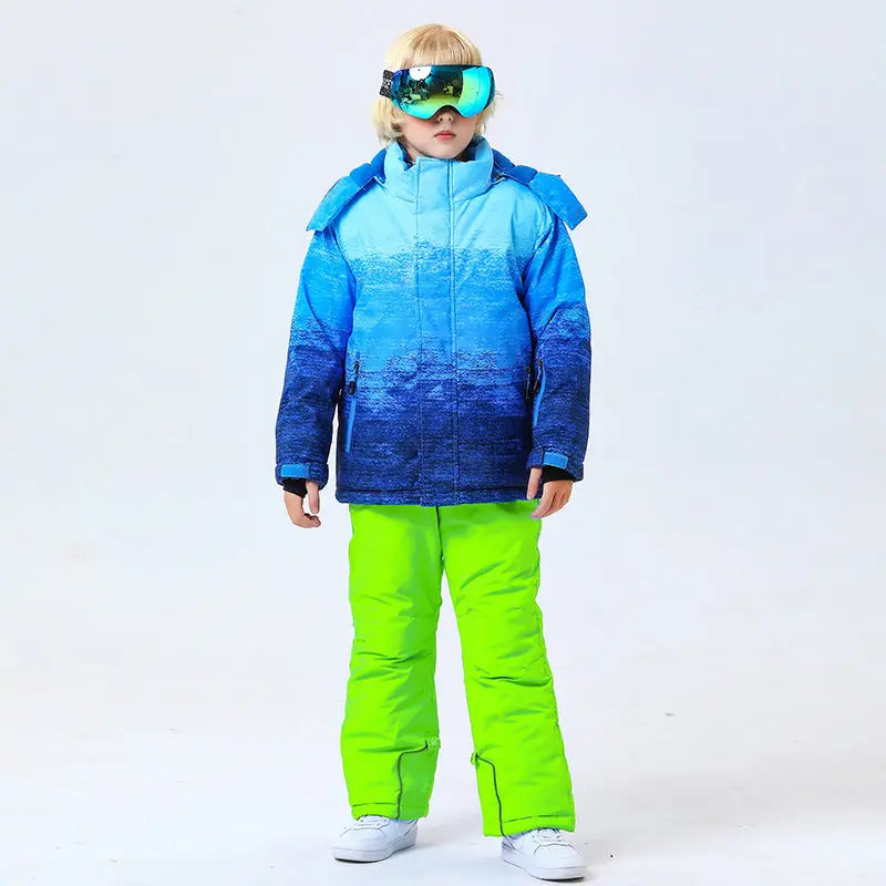 Hotian Boy Snow Coat & Snow Pants Set Softshell HOTIAN