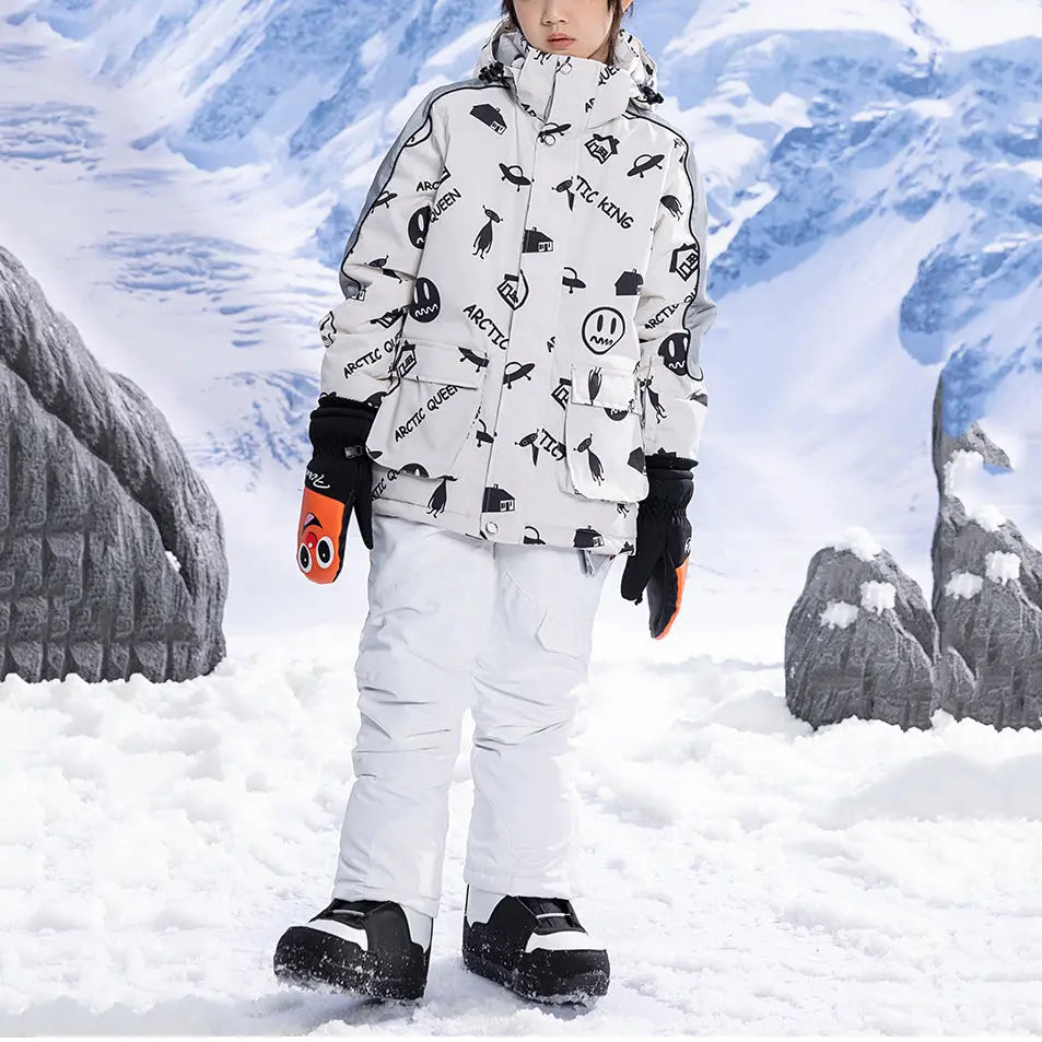 Hotian Boys Ski Set Snow Jackets & Pants HOTIAN