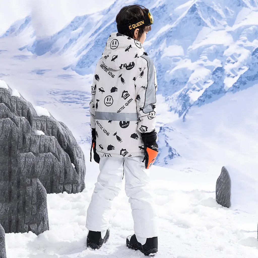 Hotian Boys Ski Set Snow Jackets & Pants HOTIAN