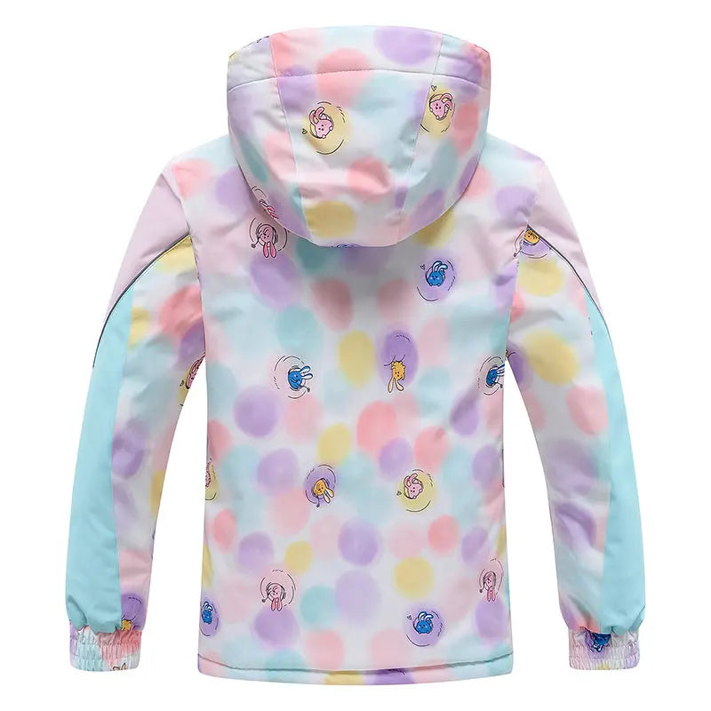 Hotian Girl Hooded Insulated Snow Skiing Jacket HOTIAN