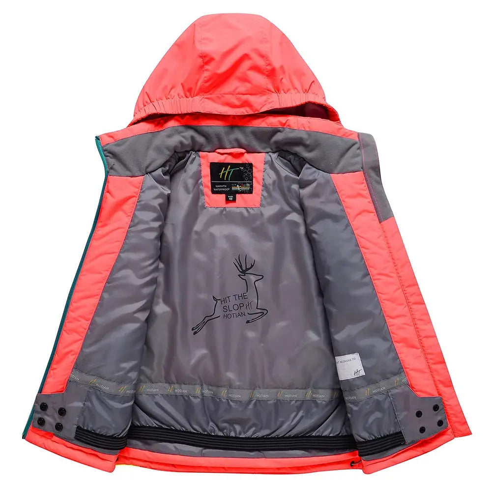 Hotian Girl Insulated Snow Shell Jacket Windproof HOTIAN