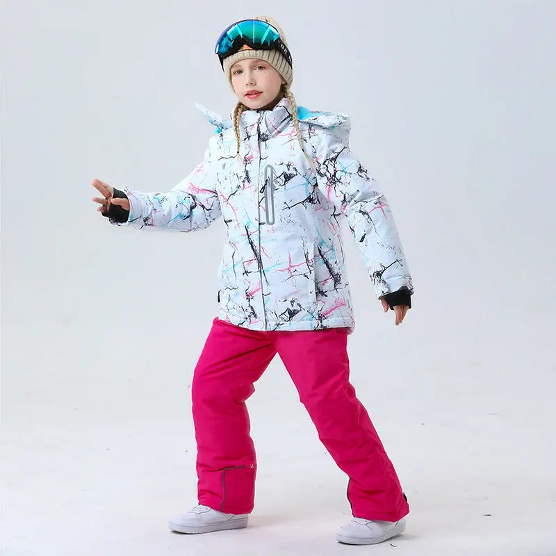 Hotian Girl Ski Shell Jackets Windproof HOTIAN