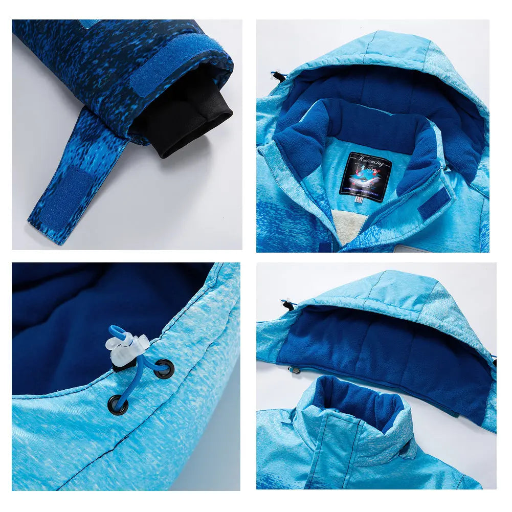 Hotian Girl Snow Jackets & Snow Pants Set Waterproof HOTIAN