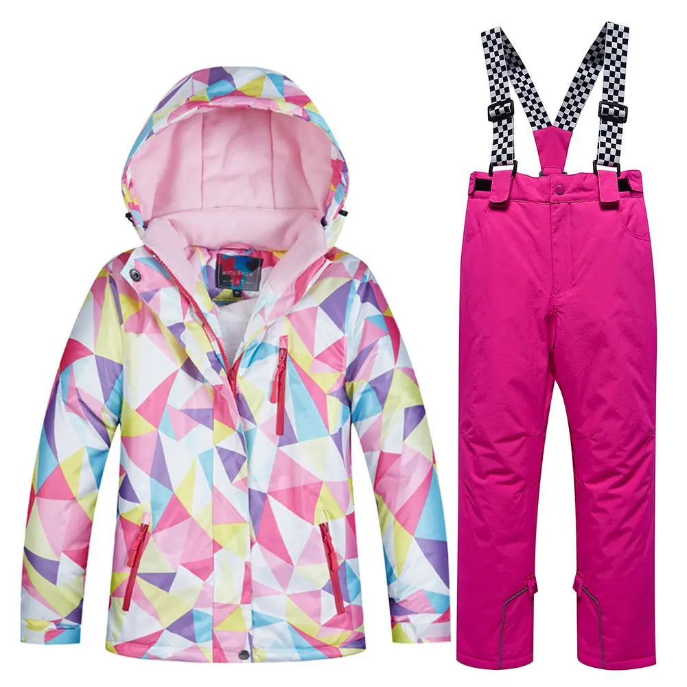 Hotian Girl Snow Suits Insulated Suits Windproof HOTIAN