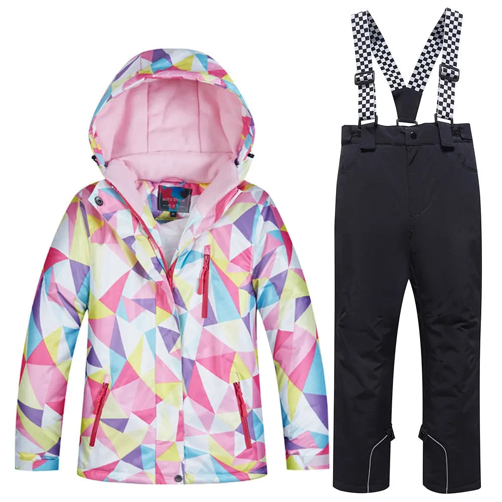 Hotian Girl Snow Suits Insulated Suits Windproof HOTIAN