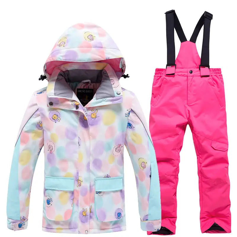 Hotian Girl Snowboard Jackets & Pants Waterproof HOTIAN