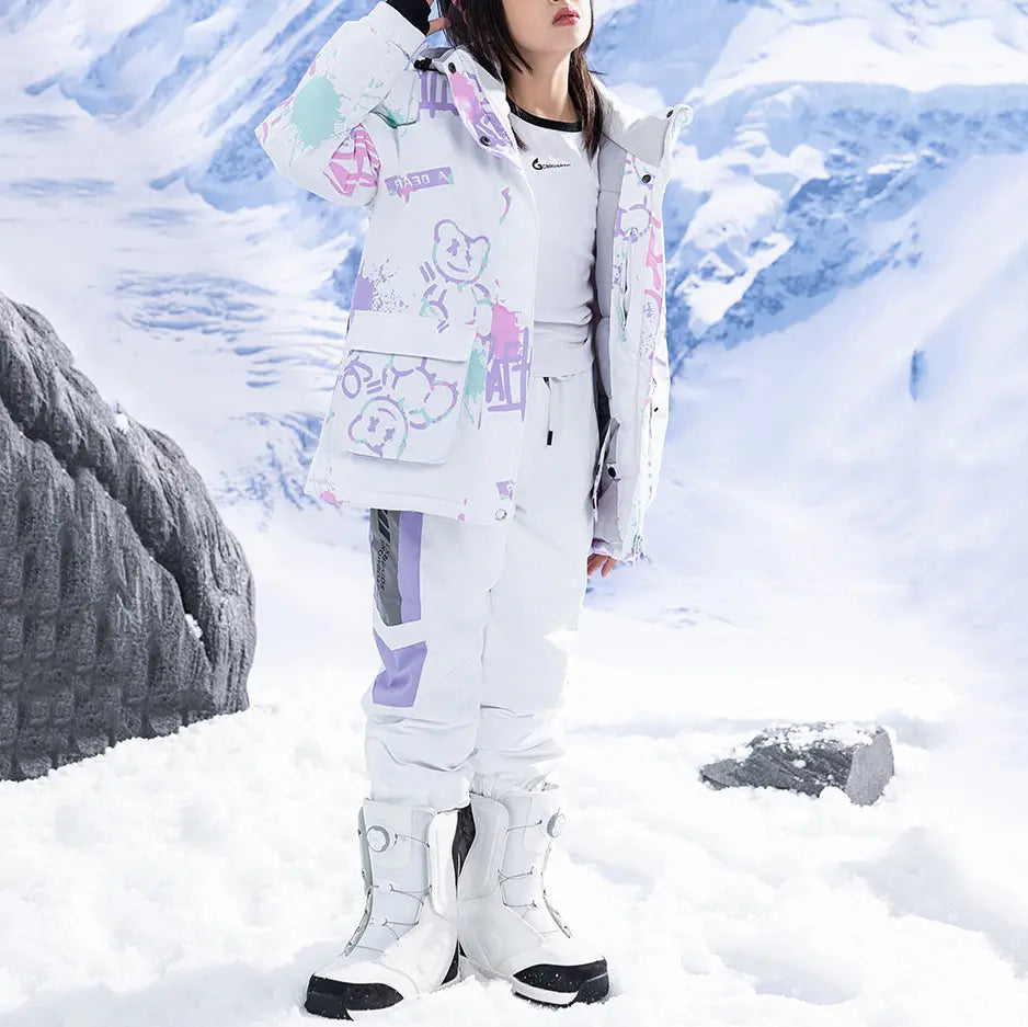 Hotian Girls Ski Set Snow Jackets & Jogger Pants HOTIAN