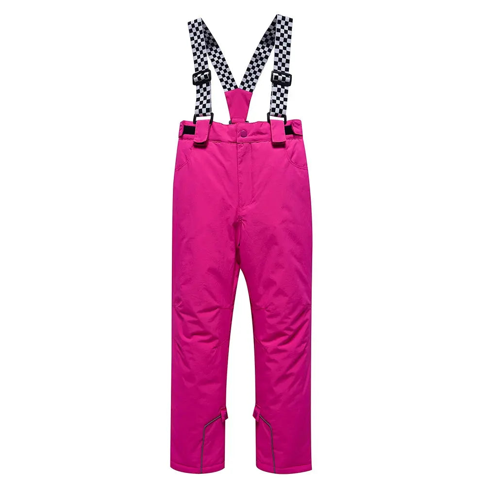 Hotian Kid Bib Snow Pants Waterproof HOTIAN