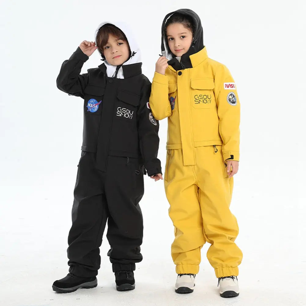 Hotian Kids One Piece Insulated Ski Snowsuits HOTIAN