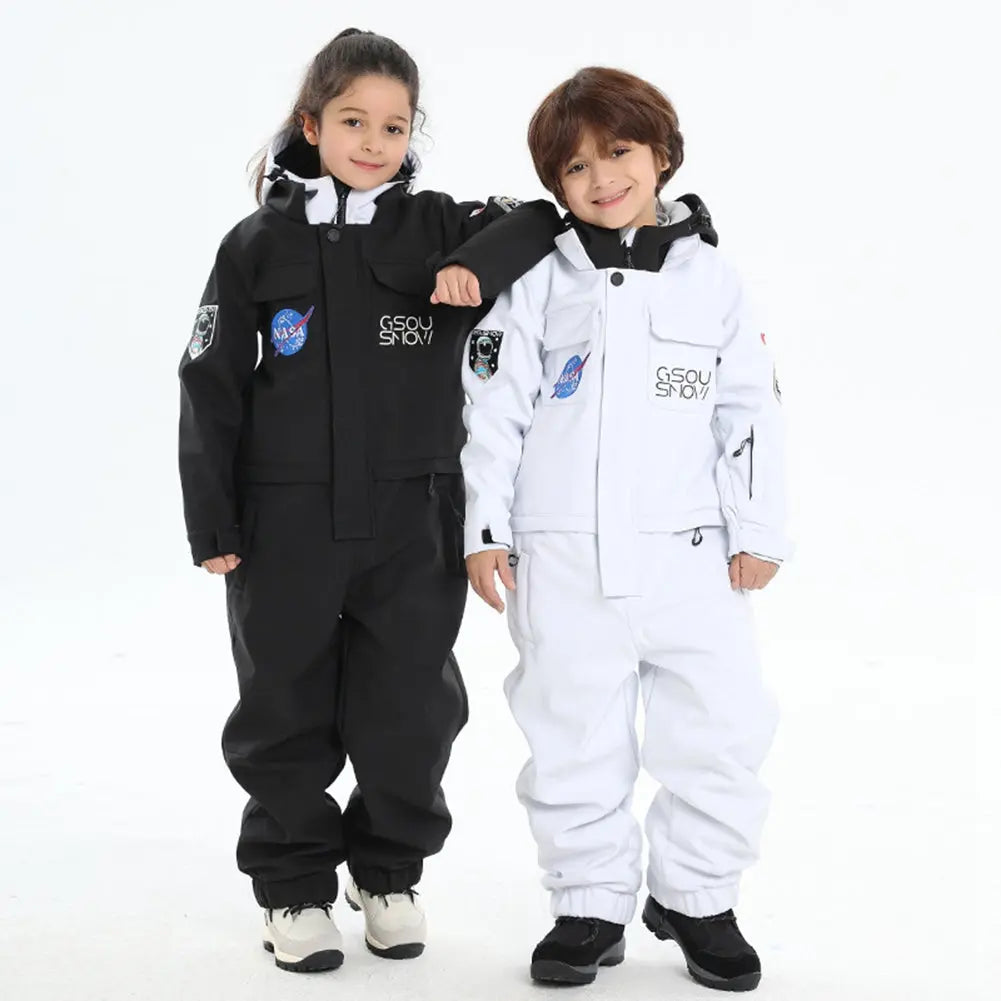 Hotian Kids One Piece Insulated Ski Snowsuits HOTIAN