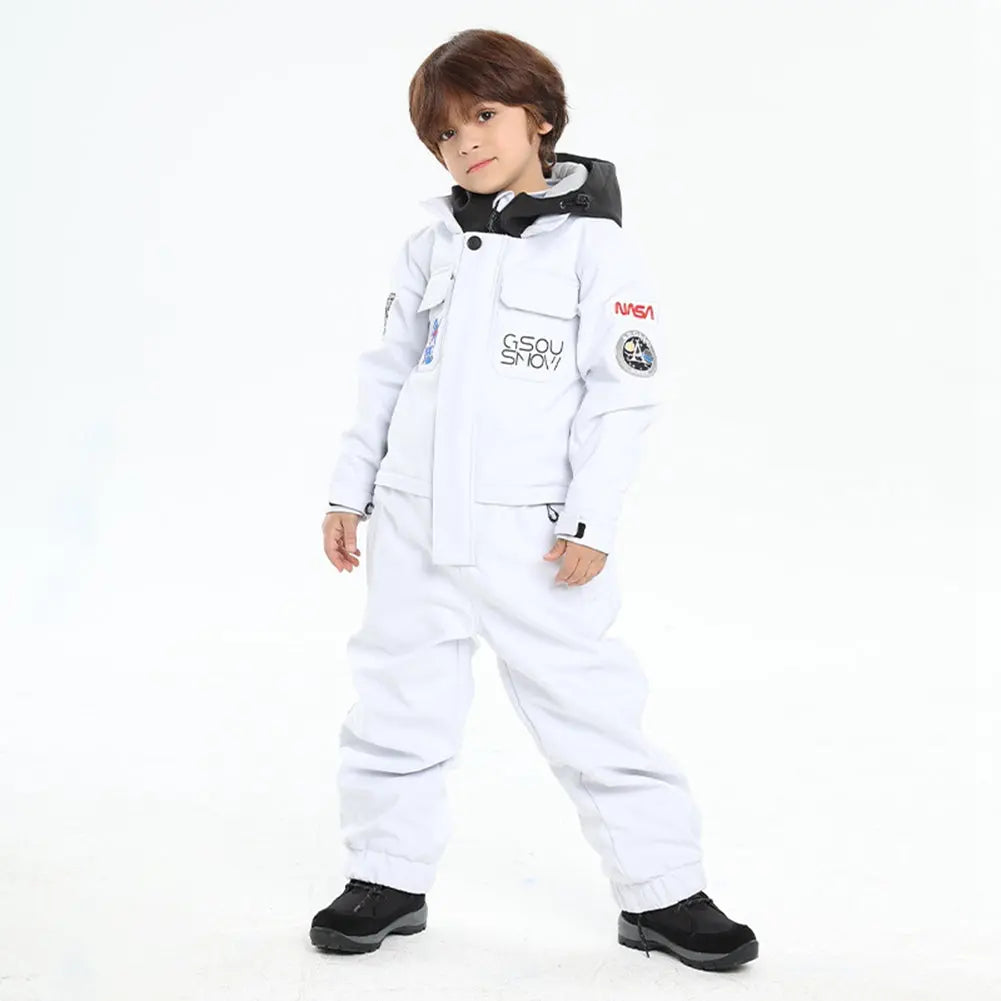 Hotian Kids One Piece Insulated Ski Snowsuits HOTIAN