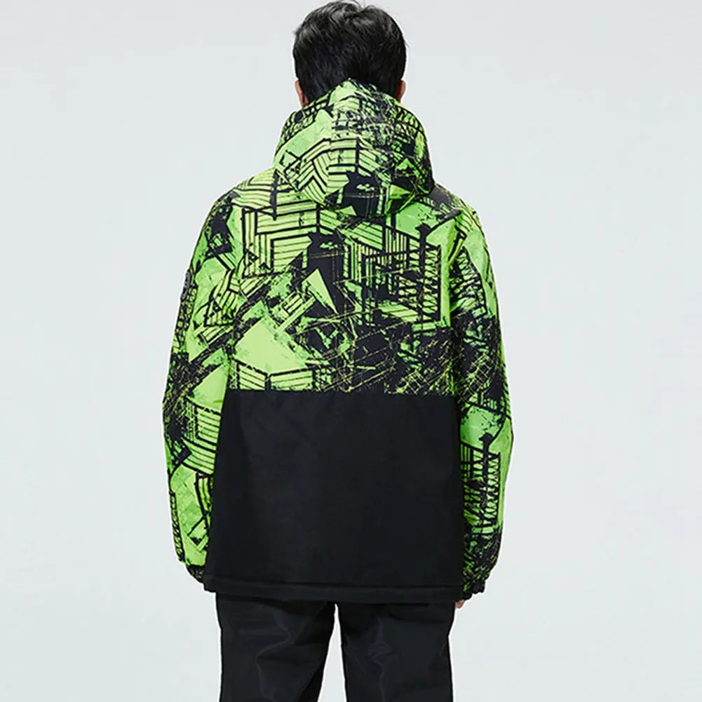 Hotian Men Hooded Skiing Cargo Jacket Soft Shell HOTIAN