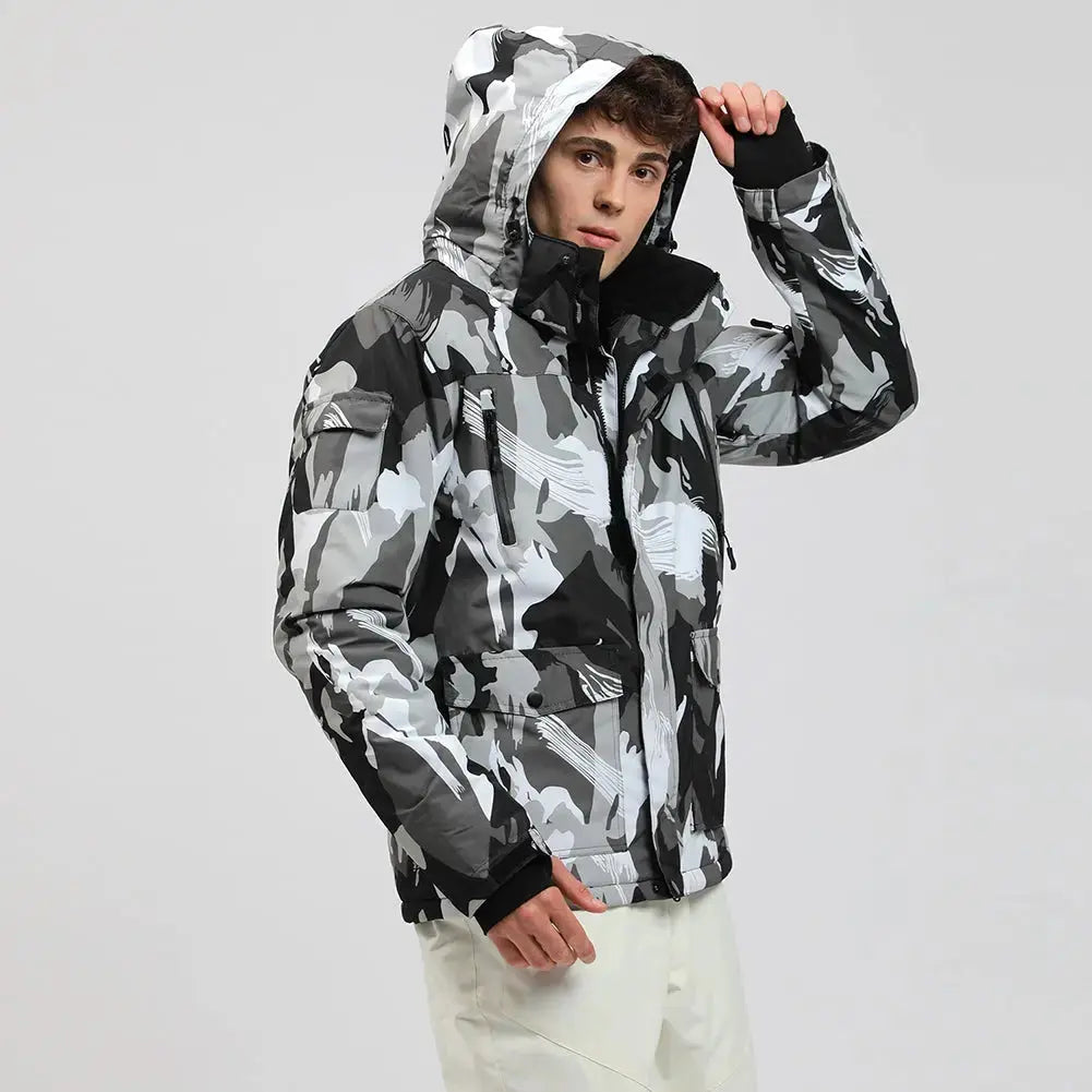 Hotian Men Insulated Skiing Shell Jacket HOTIAN