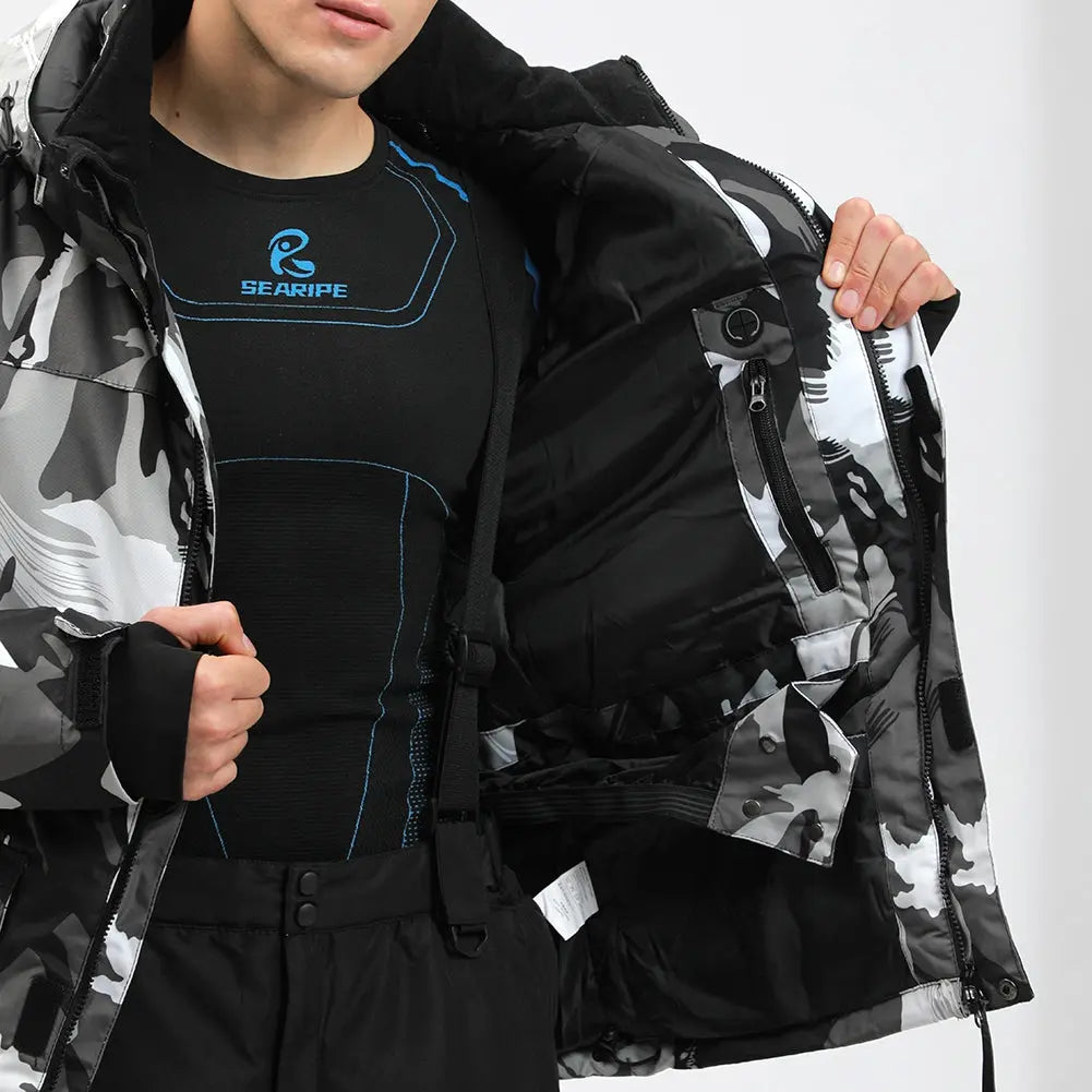 Hotian Men Insulated Skiing Shell Jacket HOTIAN