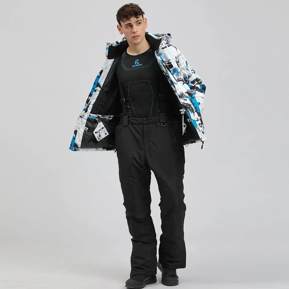 Hotian Men Insulated Skiing Snowboarding Jacket Soft Shell HOTIAN