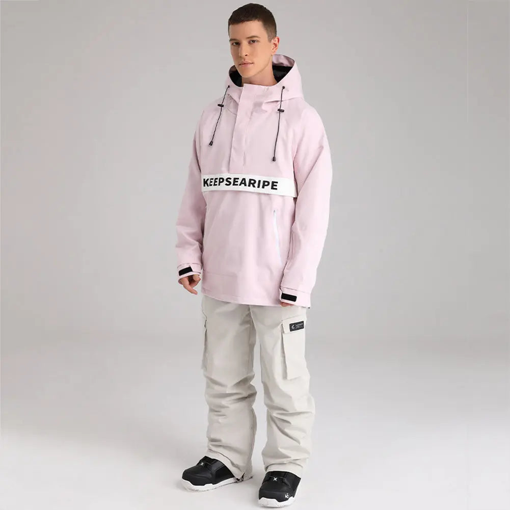 Hotian Men Insulated Snow Ski Anorak Jacket Hooded HOTIAN