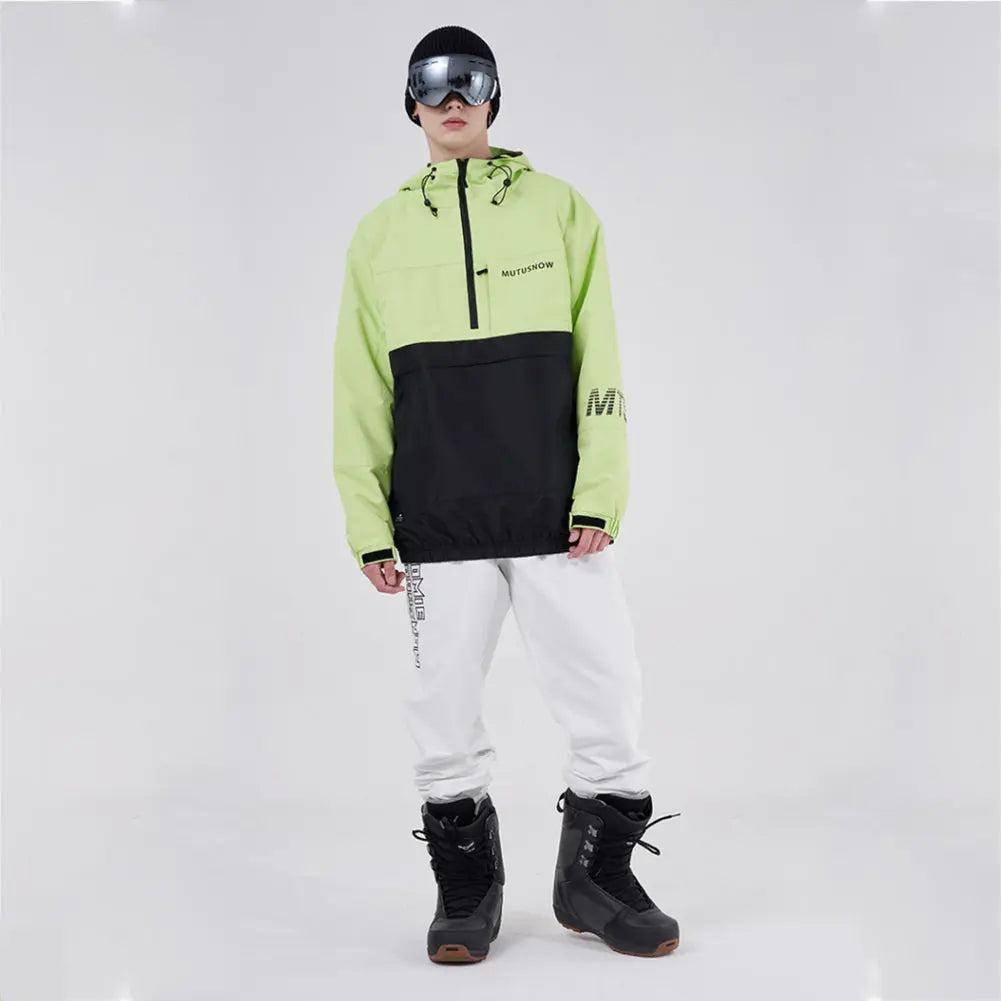 Hotian Men Ski Snowboard Insulated Anorak Hoodie HOTIAN