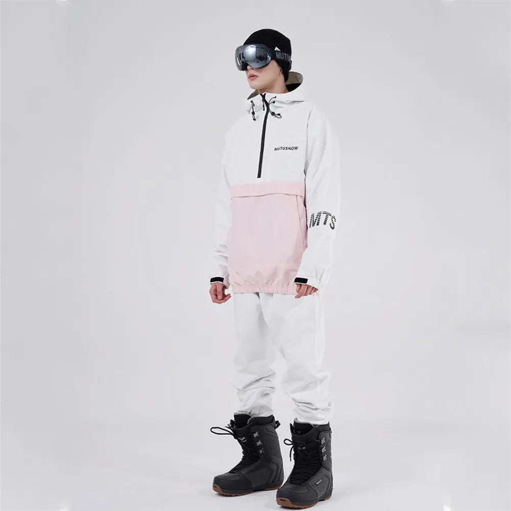 Hotian Men Ski Snowboard Insulated Anorak Hoodie HOTIAN