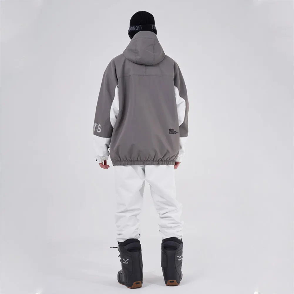 Hotian Men Ski Snowboard Insulated Anorak Hoodie HOTIAN