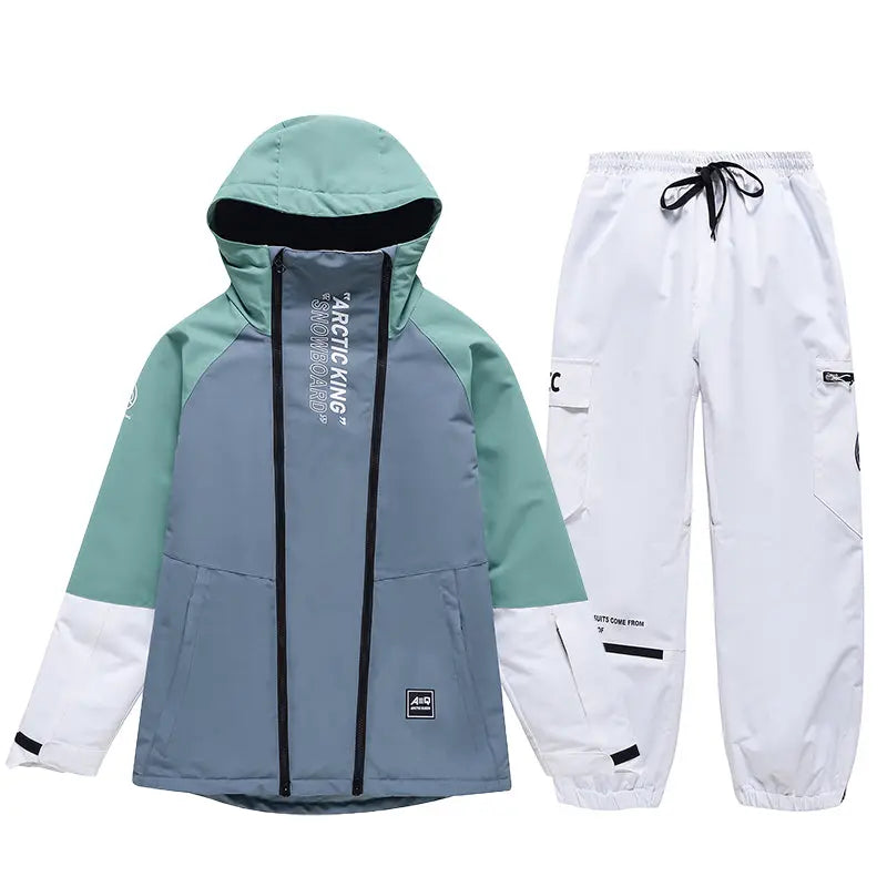 Hotian Men Snowboard Suits Cargo  jacket & Jogger Pants