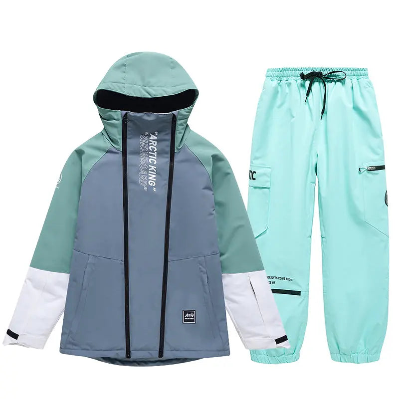 Hotian Men Snowboard Suits Cargo  jacket & Jogger Pants HOTIAN