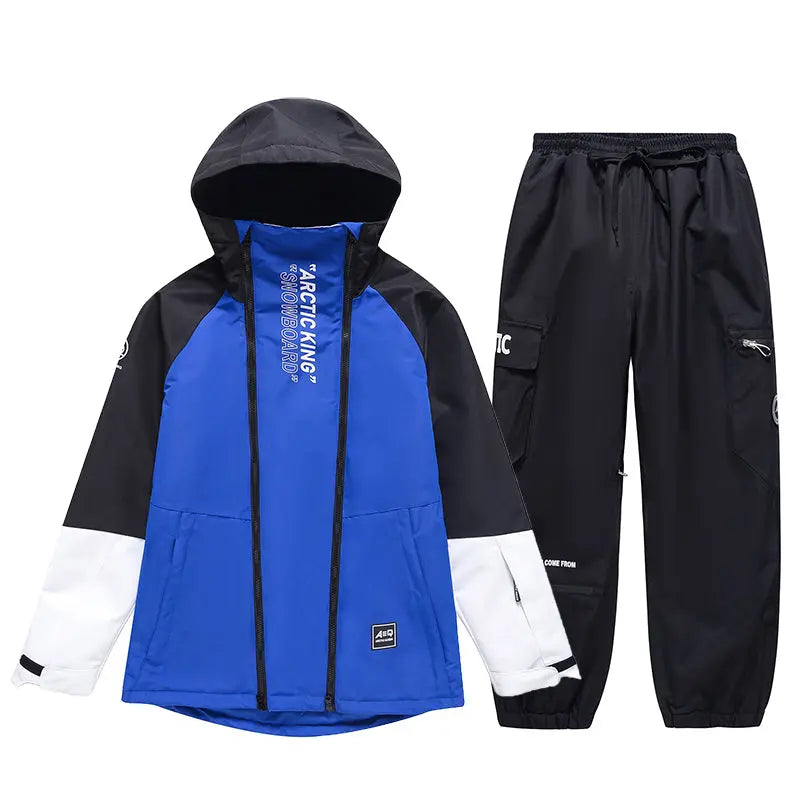 Hotian Men Snowboard Suits Cargo Jacket & Jogger Pants