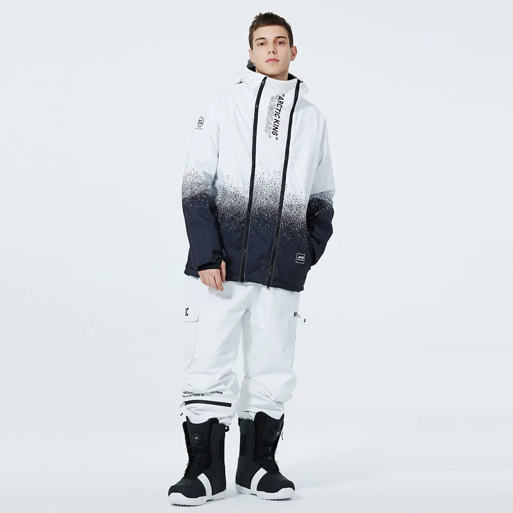 Hotian Men Snowboard Suits Cargo Jacket & Jogger Pants HOTIAN